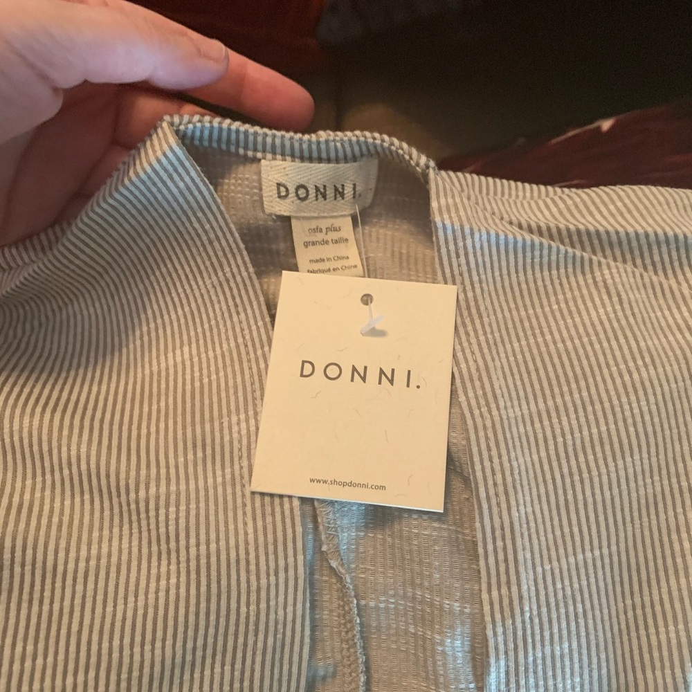 Donni Ribbed Cardigan Plus - Picture 2 of 2